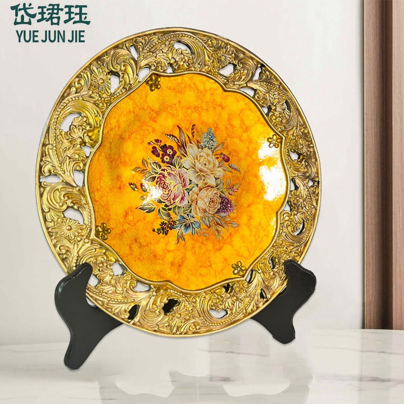 岱珺珏（私人定制）金花卉摆盘图5
