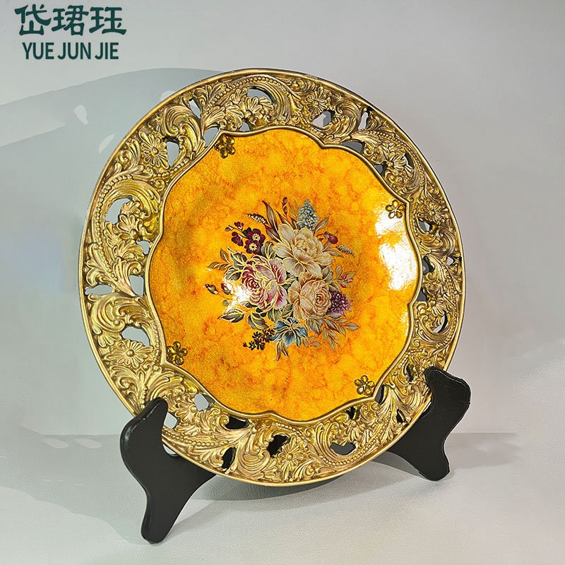 岱珺珏（私人定制）金花卉摆盘图6