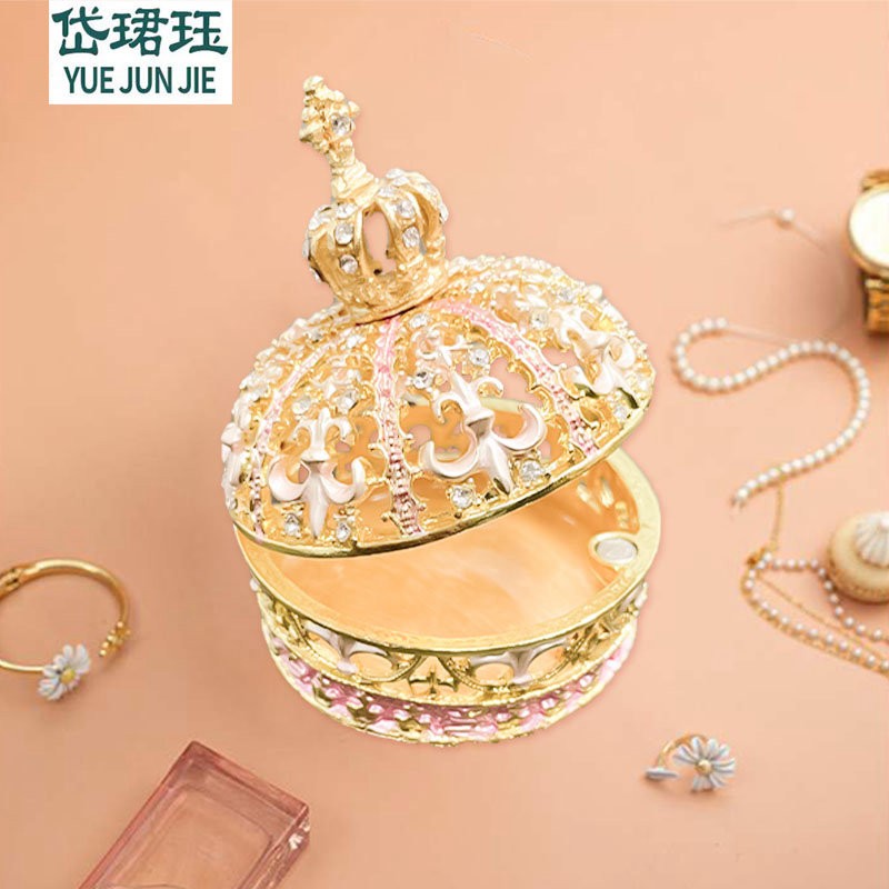 欧洲公主饰品盒 光芒璀璨皇冠首饰盒图5
